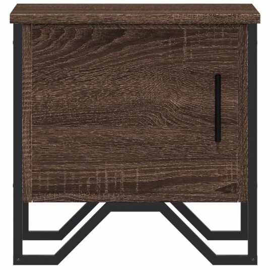 Nattbord brun eik 40x30x40 cm konstruert tre 848522