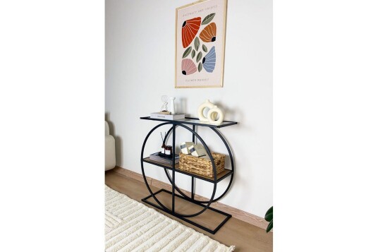 Ennuvolat Konsollbord 80 cm Natur/Gjennomsiktig