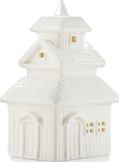 STAVKYRKJE 9.5*11.5*17.8 CM MED LED LYS OG BATTERI