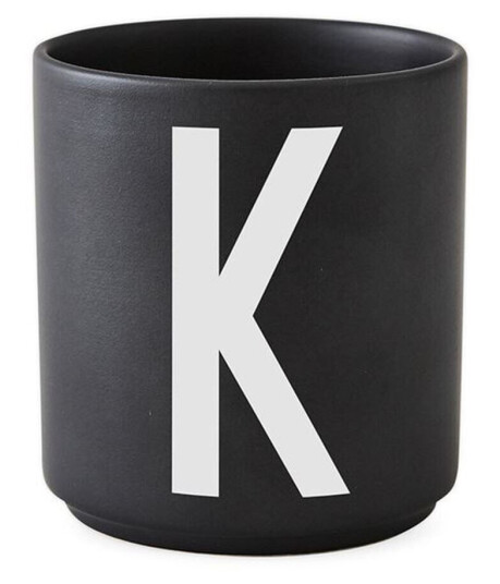 Design Letters Porselenskopp, Sort, K
