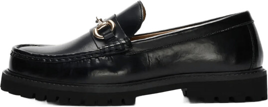 Selected Slmhugo Leather Horsebit Loafer Black 45
