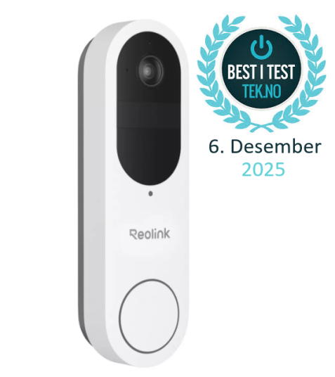Reolink Smart Ringeklokke Med Kamera Hvit Batteridrevet Reolink Smart Ringeklokke Med Kamera Hvit Batteridrevet