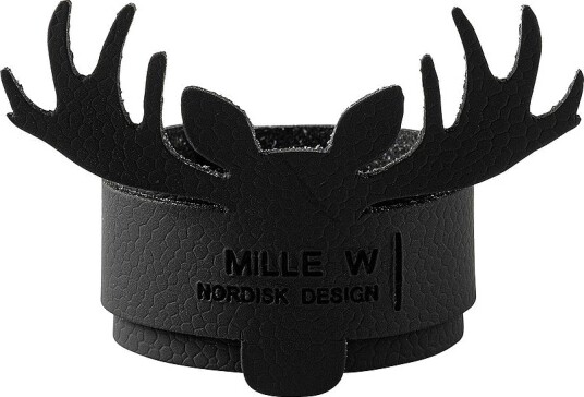 MiLLE W NORDISK DESIGN Serviettring elg 4 pakning Svart