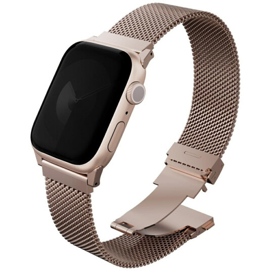 UNIQ Dante Pro Reim til Apple Watch 44/45/46/49mm Rustfritt Stål Rosa UNIQ Dante Pro Reim til Apple Watch 44/45/46/49mm Rustfritt Stål Rosa