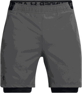 Under armour Vanish Woven 2In1 Shorts treningsshorts herre Grå XL Under armour Vanish Woven 2In1 Shorts treningsshorts herre Grå XL