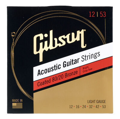 Gibson Coated 80/20 Bronze Light Gibson Coated 80/20 Bronze Light