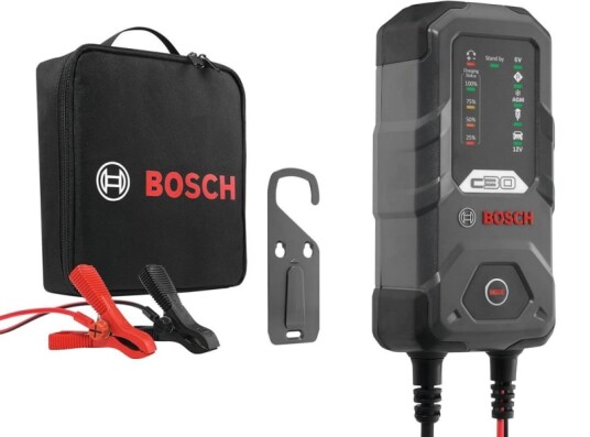 Bosch Batterilader C30
3,8 Amper 6/12 Volt 0189911030