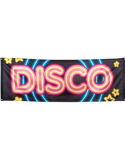 Stort Posterflagg Banner 220x74 cm Disco Fever