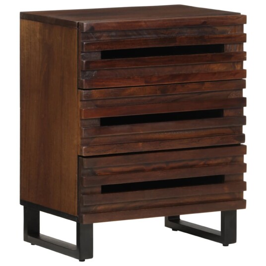 Nattbord brun 50x34x62 cm heltre mango 377483