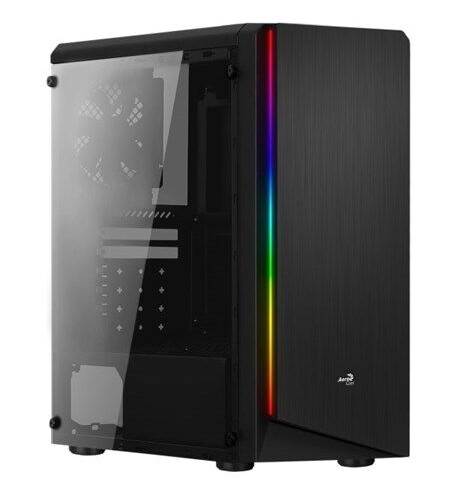 Aerocool Rift RGB Midi Tower Kabinett - ATX - Svart Aerocool Rift RGB Midi Tower Kabinett - ATX - Svart