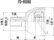 PROCARO 77-FO-450 Drivledd