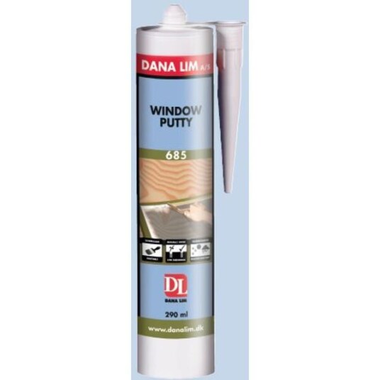 Dana Lim Kitt Window Putty 685 290ml Hvit