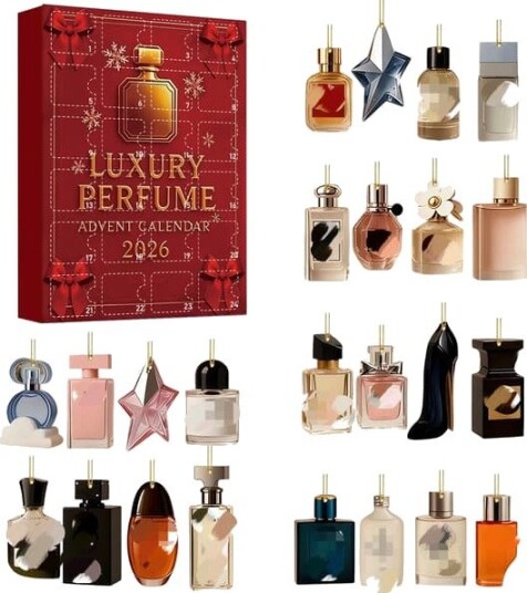 2026 Luksuriøs parfyme adventskalender for kvinner Premium julegave Julebordgave