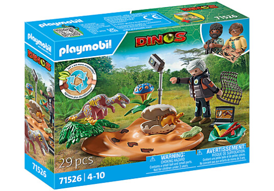 Playmobil Dinos - Stegosaurus nest with egg thief