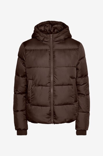 pieces   Jakke pcBee New Short Puffer Jacket BC   Brun