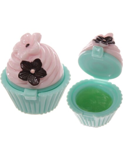 Puckator Grønn Muffinsformet Lipgloss med Vannmelon Smak