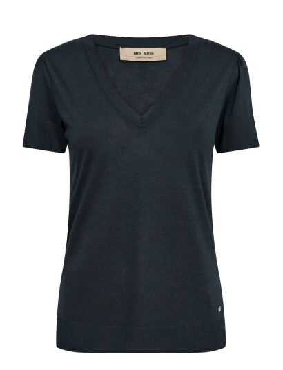 MOS MOSH Mmsink V-Ss Tee - Navy - S