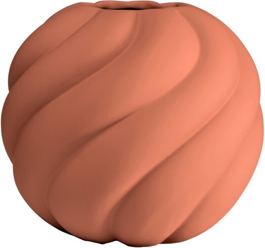 Cooee Design Twist Ball vase 20 cm Brick red Cooee Design Twist Ball vase 20 cm Brick red