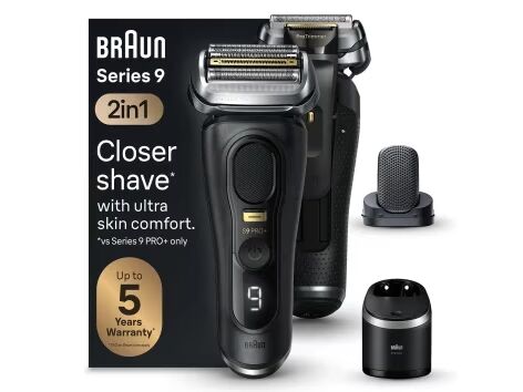 Braun Series 9 Pro+ 9590cc Wet & Dry Barberingsmaskin Sort Batteri Lithium-Ion Li-Ion 60 min Boks