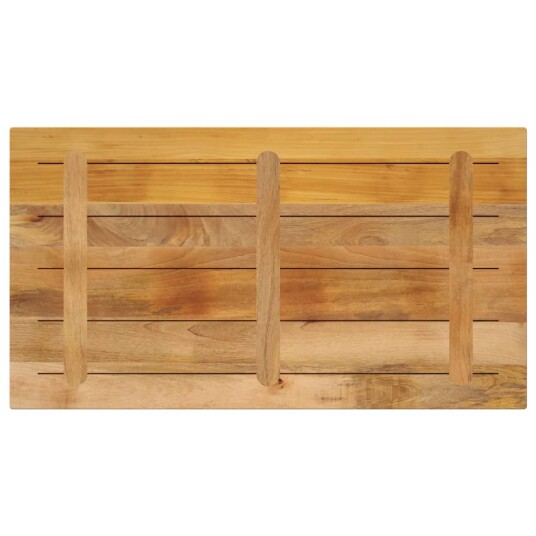  Bordplate 100x70x2,5 cm rektangulær grovt heltre mango 371346