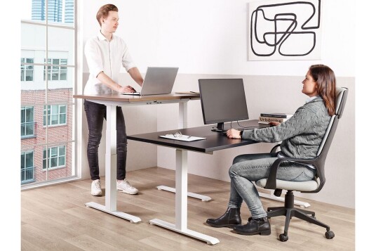 Bina Skrivebord 72x120 cm Svart/Hvit