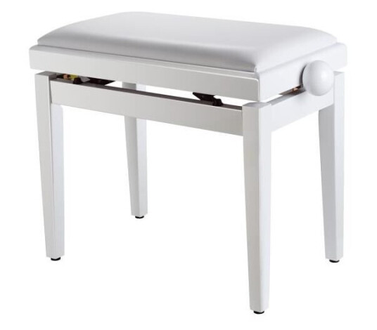 Soundsation Sbh-100p-Wh Pianostol, Blank Hvit, Hvit Skai