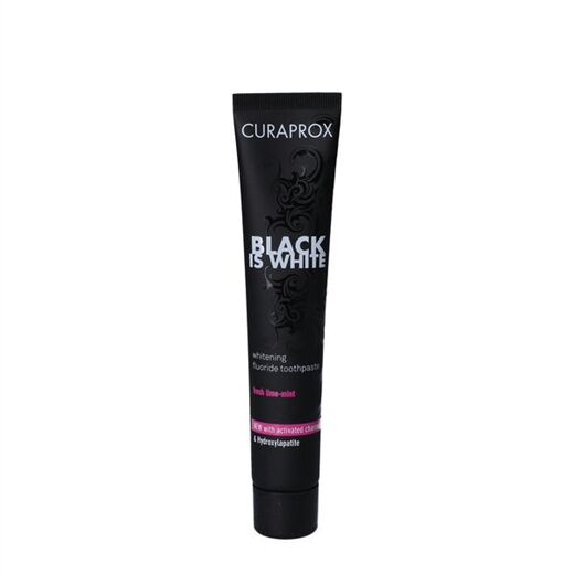 Curaprox Whitening Tannkrem Charcoal Black is White 90ml