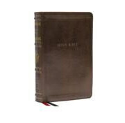Nelson, Thomas NKJV, Personal Size Reference Bible, Sovereign Collection, Leathersoft, Brown, Red Letter, Comfort Print (0785265007)