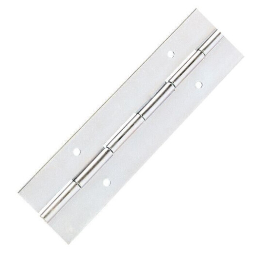 Adam Hall Hardware 2605 - Piano Hinge Steel Pre-Drilled