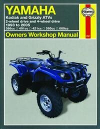 Yamaha Kodiak & Grizzly Atvs (93 - 05) Haynes Repair Manual Av Alan Ahlstrand