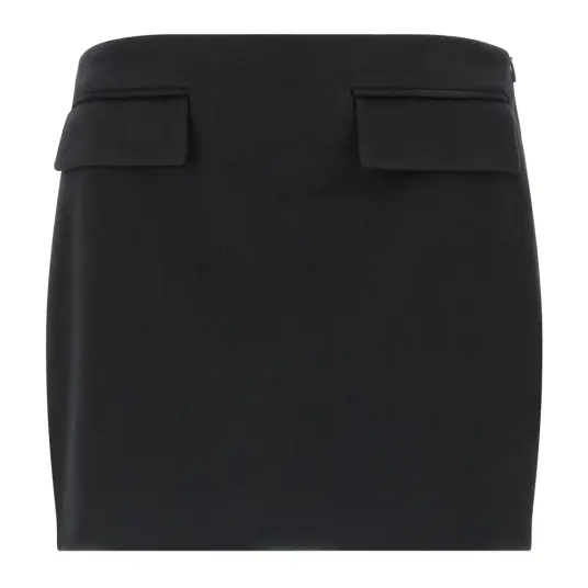 Ferragamo Dame Skjørt Svart M, Ferragamo Dame Skjørt Svart M,