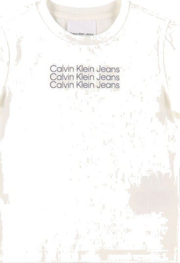 Calvin Klein T skjorte Vanlig Grå/Navy Calvin Klein 8 år 128 T skjorte Hvit