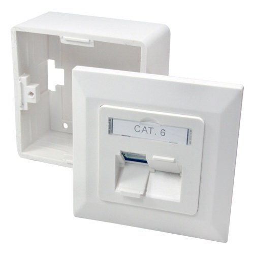 LogiLink Nettverkskontakt 2xRJ45 CAT6
