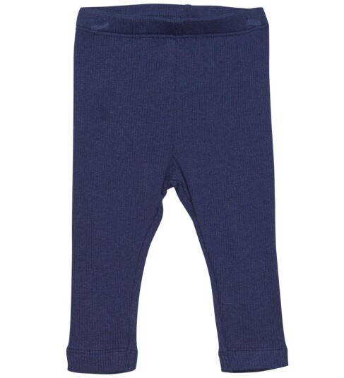 MinyMo ribb leggings til baby dark navy