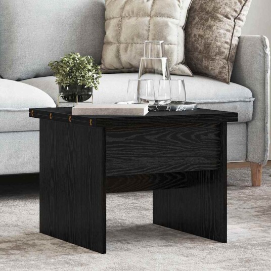 Kaffebord Svart Eik 55 x 54,5 x 45 cm Konstruert tre