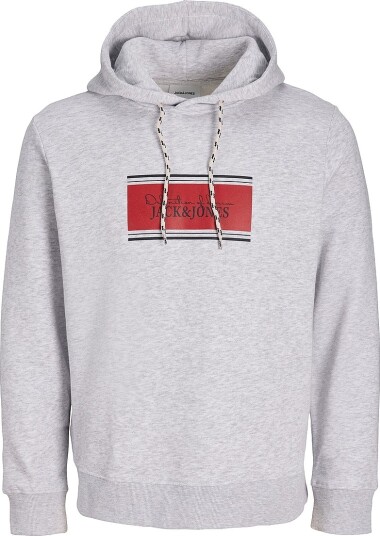Jack & Jones Hettegenser Jjbuster Sweat Hood Bts Hvit