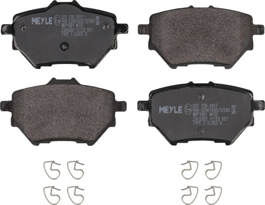 Bremseklosser MEYLE 025 258 3917 Bremseklosser MEYLE 025 258 3917