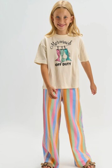 The New Tntia Os S_S Tee   Cream   158/164