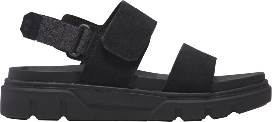 Timberland Women's Greyfield 2-Strap Sandal Black Suede 41, Black Suede