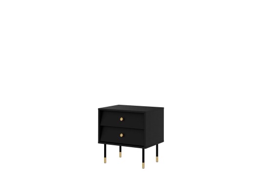 Akilesh Nattbord 52 cm - Svart
