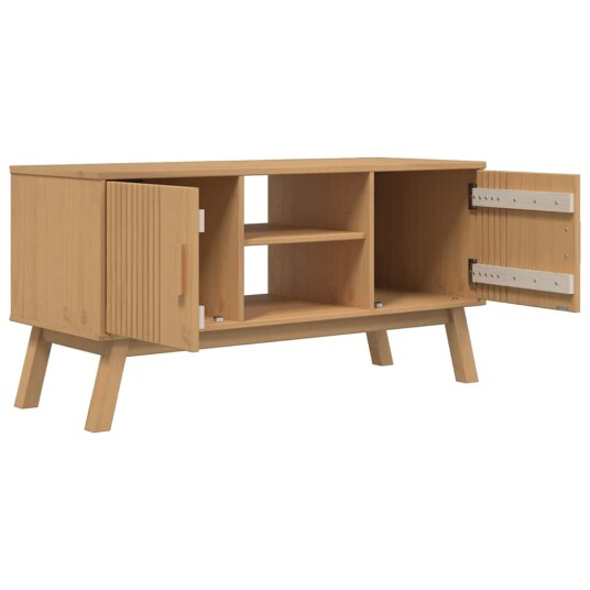 TV-benk OLDEN brun 114x43x57 cm heltre furu 8721012133716 TV-benk OLDEN brun 114x43x57 cm heltre furu 8721012133716