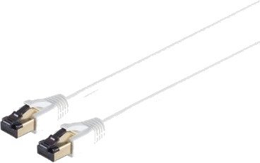 S/Conn Highend Patchkabel Cat 8.1 2000 Mhz F/Ftp Dobbelt Skjermet Halogenfritt Hvit 3,0 M 1660841046