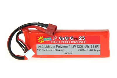 ENERG-PRO 25C LIPO 1200 3S1P 5C CHARGE XH