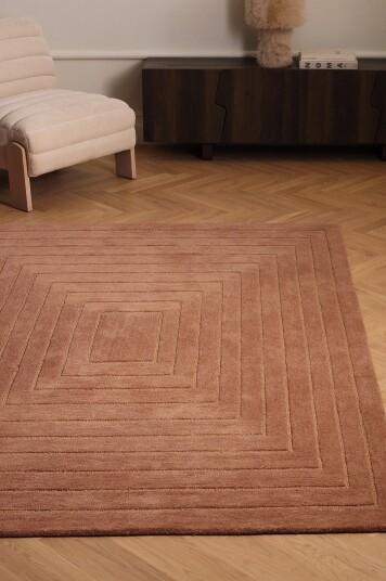 Ellos Home Ullteppe Alassio Woolcarpet Rosa