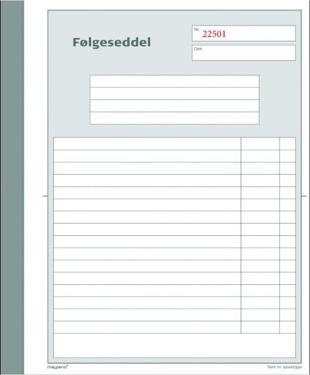Mayland Forsendelsesbok 50 Ark 148 X 200 Mm Triplikat Blåpapirkopi Nummerert Mayland Forsendelsesbok 50 Ark 148 X 200 Mm Triplikat Blåpapirkopi Nummerert