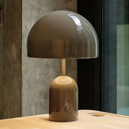 Tom Dixon Bell bordlampe H42,5 Taupe   Stue 42.5 Grå