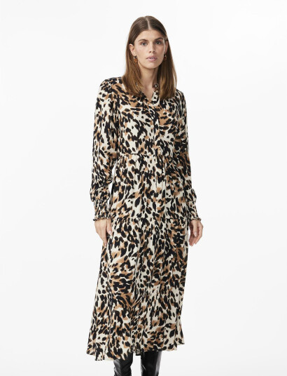 YAS Yasalira Ls Long Shirt Dress S. Noos - Black - XS