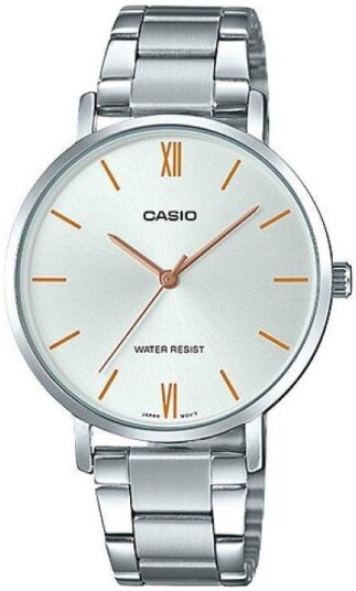 Casio Dameklokke LTP VT01D 7BUDF Classic Sølvfarget/Stål Ø34 mm