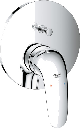 Grohe Eurostyle Solid Badekarbatteri For Innbygging Krom Grohe Eurostyle Solid Badekarbatteri For Innbygging Krom