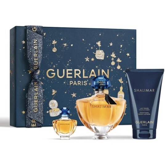 Guerlain Giftset Guerlain Shalimar Eau De Parfyme 50ml + Body Lotion 75ml + Eau De Parfyme 5ml Guerlain Giftset Guerlain Shalimar Eau De Parfyme 50ml + Body Lotion 75ml + Eau De Parfyme 5ml